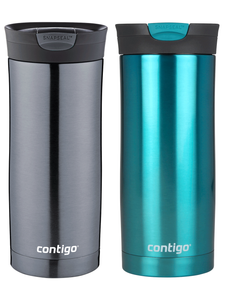 Contigo Huron 470ml thermal mug set - Gunmetal + Biscay Bay