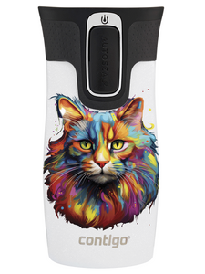 Contigo West Loop Mini 300ml thermal mug - Cat - White Metallic