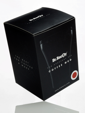 Coffee thermal mug with ceramic coating Dr.Bacty Apollo - 227 ml - red