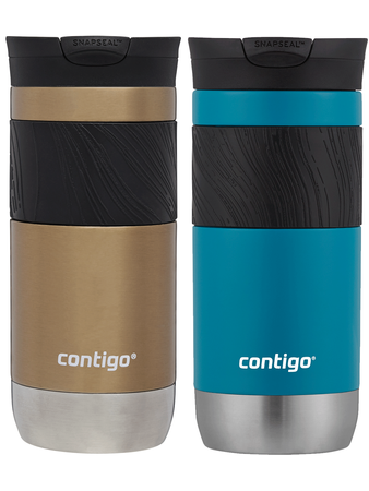 Contigo Byron 2.0 470ml thermal mug set - Gold + Blue Matte