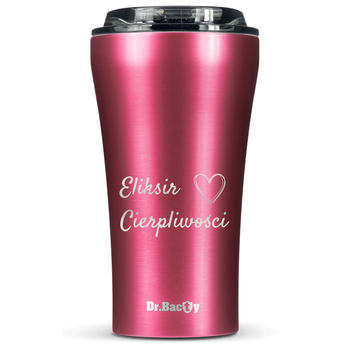 Dr.Bacty Apollo 2.0 thermal coffee mug - Elixir of Patience - 360 ml - Pink