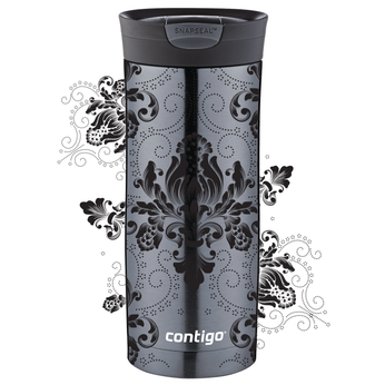 Thermal Mug Contigo Huron 470ml - Arabesca Black - Gunnmetal