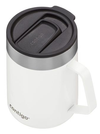 Thermal mug with ear  Contigo Streeterville 420 ml - White