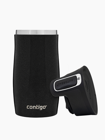 Contigo West Loop Mini Thermal Mug 300ml - Bird love - Black Metallic