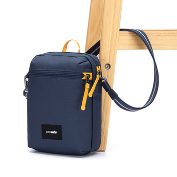 Urban anti-theft shoulder bag Pacsafe Go - navy blue