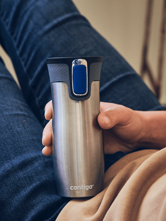 Contigo West Loop 2.0 thermal mug 470ml - I love You - Steel 