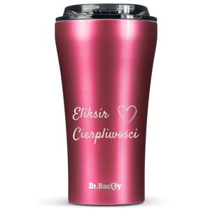 Dr.Bacty Apollo 2.0 thermal coffee mug - Elixir of Patience - 360 ml - Pink