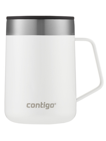 Thermal mug with ear  Contigo Streeterville 420 ml - White