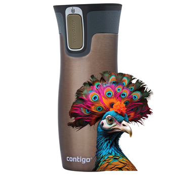 Contigo West Loop 2.0 470 ml thermal mug - Latte - Peacock Eye