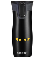 Thermal Mug Contigo West Loop 470 ml - Matte Black - Cat Eyes